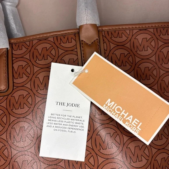 Michael Kors Tan and Brown Jodie Tote - Picture 3 of 12